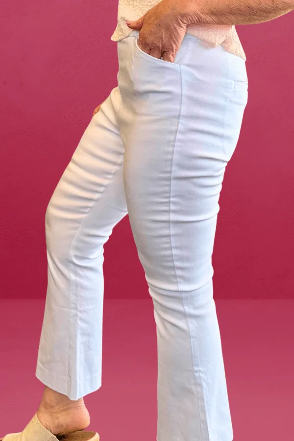 High-Rise Cropped Flare Pants