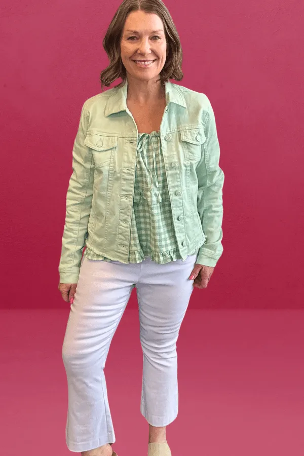 High-Rise Cropped Flare Pants