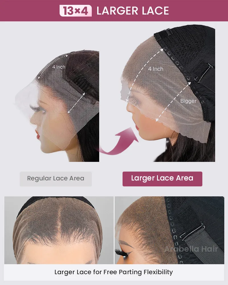 Honey Blonde with Piano Highlights Colored Straight 13x4 Lace Front Human Hair Wig