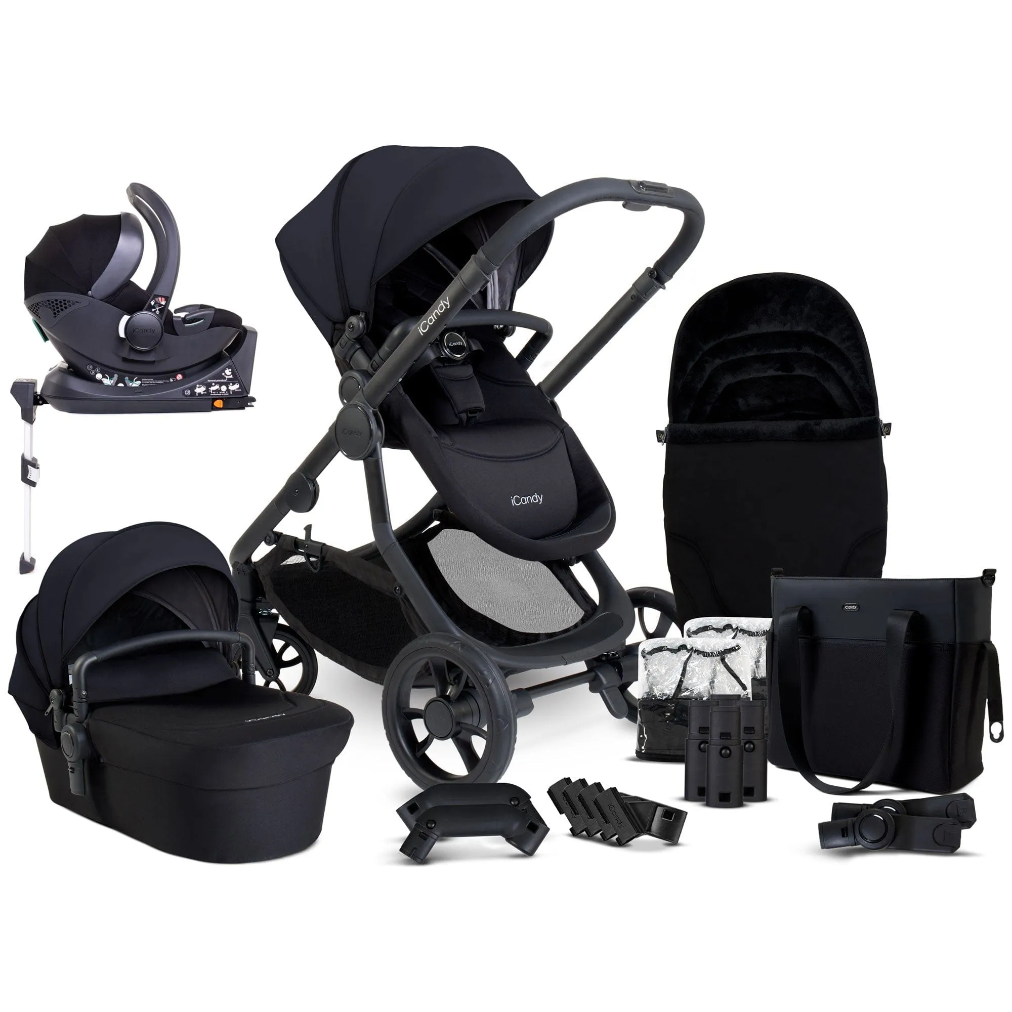 iCandy Orange 4 Complete Travel System with Cocoon in Black Edition