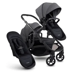 ICANDY Orange 4 Double Pushchair Bundle with Second Seat Fabric - Jet (Fossil)