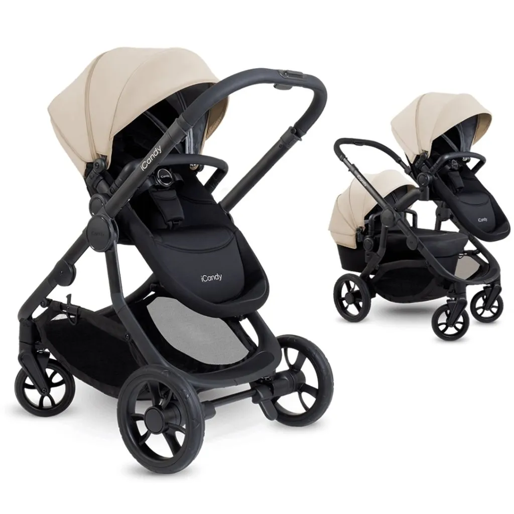 ICANDY Orange 4 Pushchair Combination Bundle - Jet (Latte)