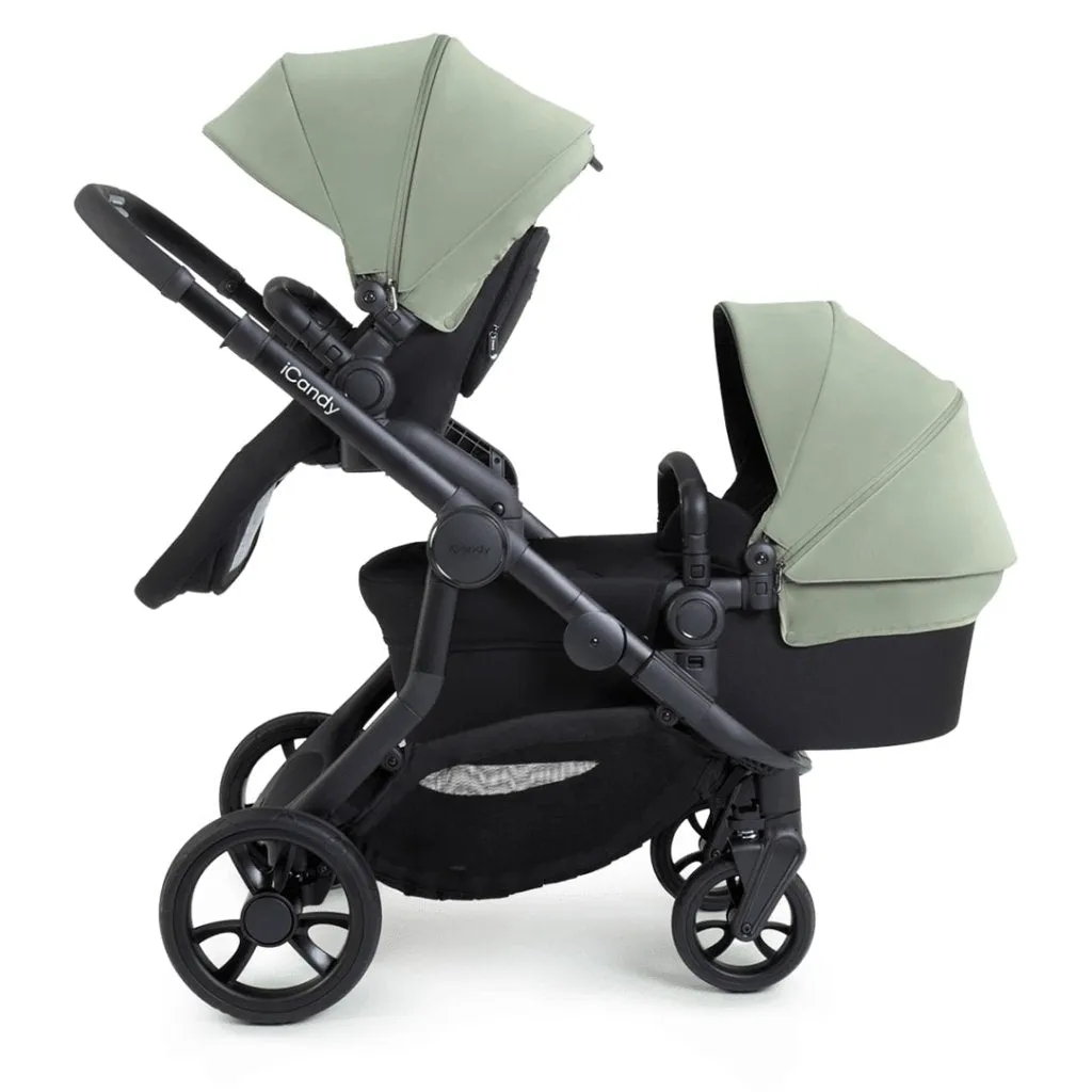 ICANDY Orange 4 Pushchair Combination Bundle - Jet (Pistachio)