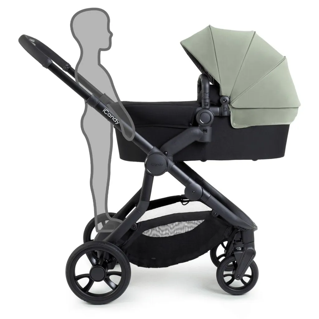 ICANDY Orange 4 Pushchair Combination Bundle - Jet (Pistachio)