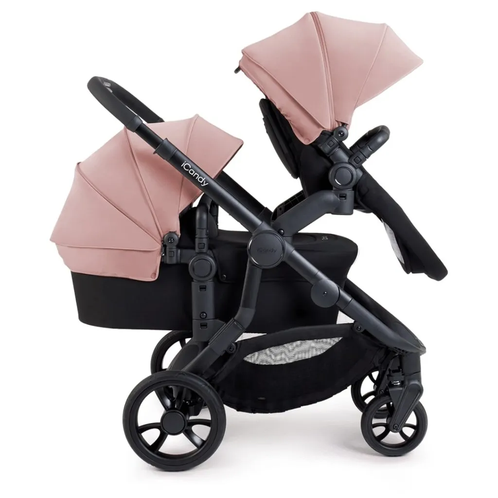 ICANDY Orange 4 Pushchair Combination Bundle - Jet (Rose)