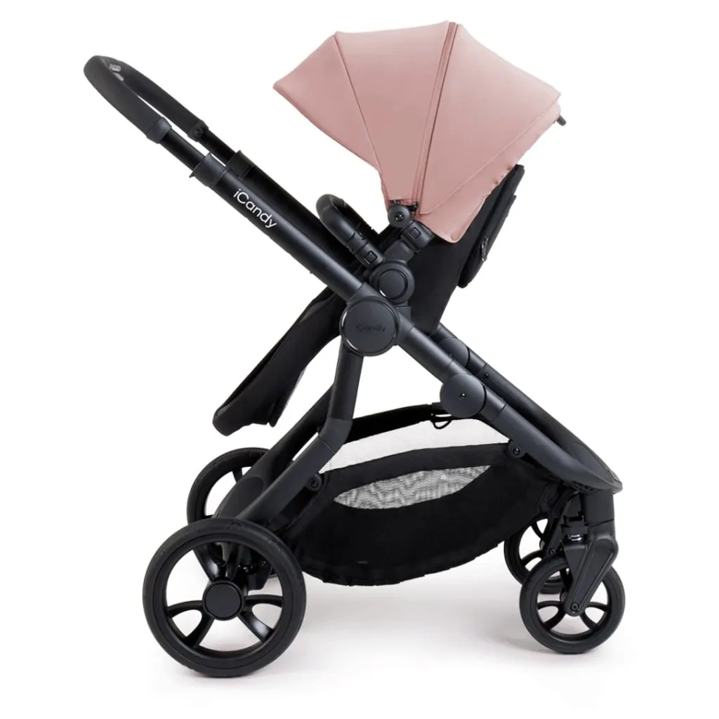 ICANDY Orange 4 Pushchair Combination Bundle - Jet (Rose)
