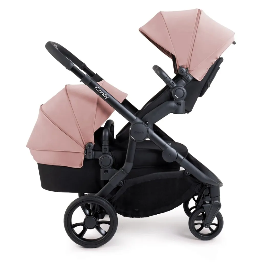ICANDY Orange 4 Pushchair Combination Bundle - Jet (Rose)