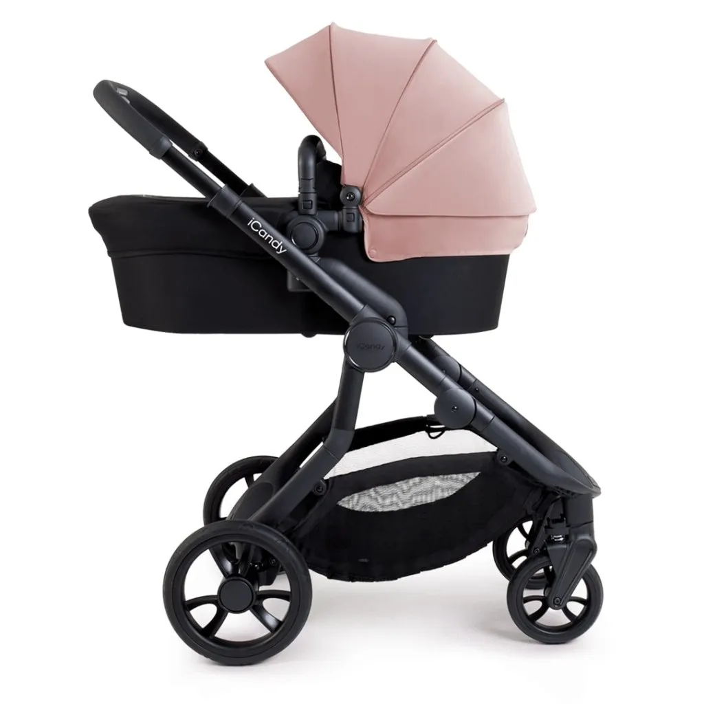 ICANDY Orange 4 Pushchair Combination Bundle - Jet (Rose)