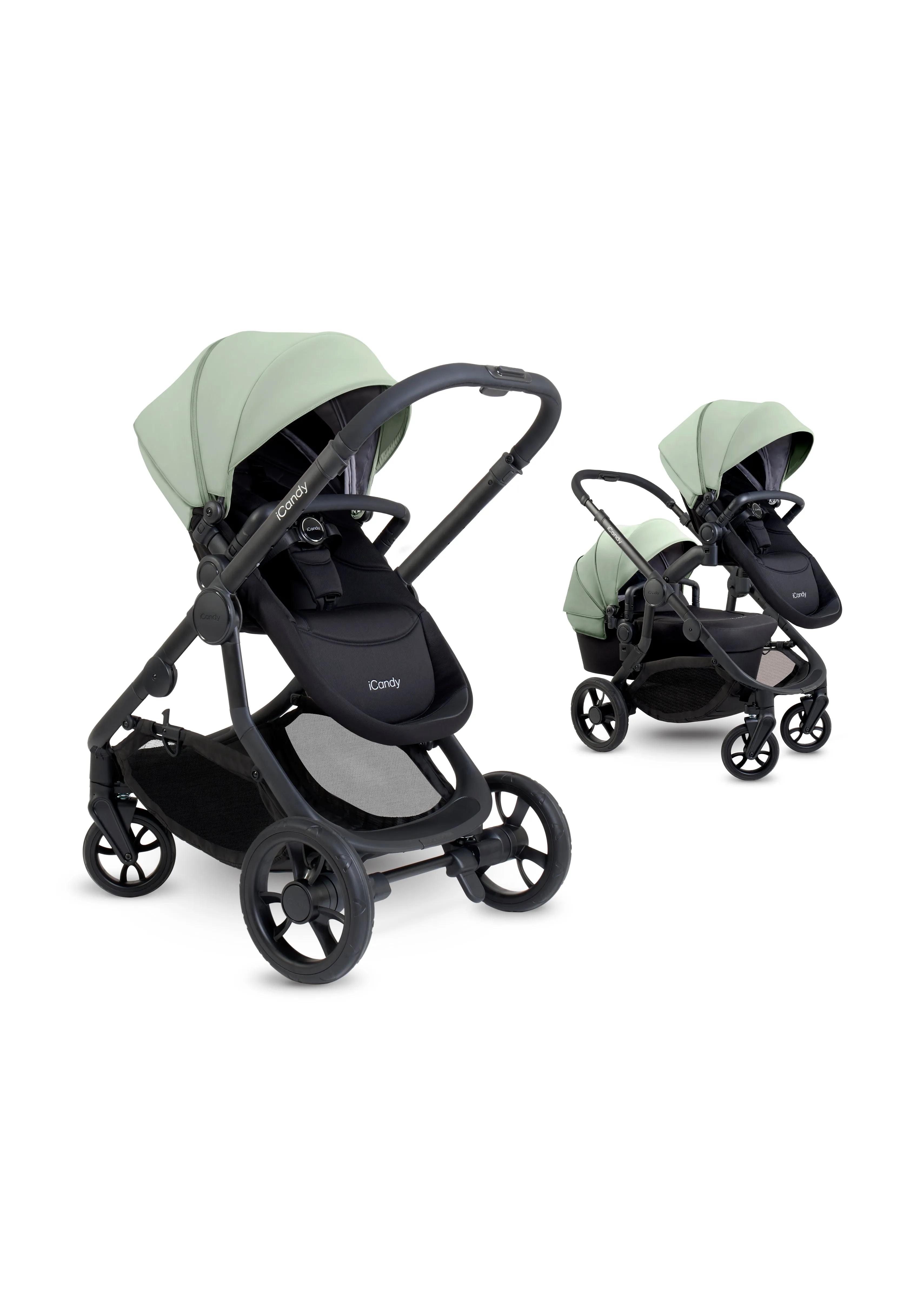 iCandy Orange 4 Pushchair Combo - Jet Pistachio Edition