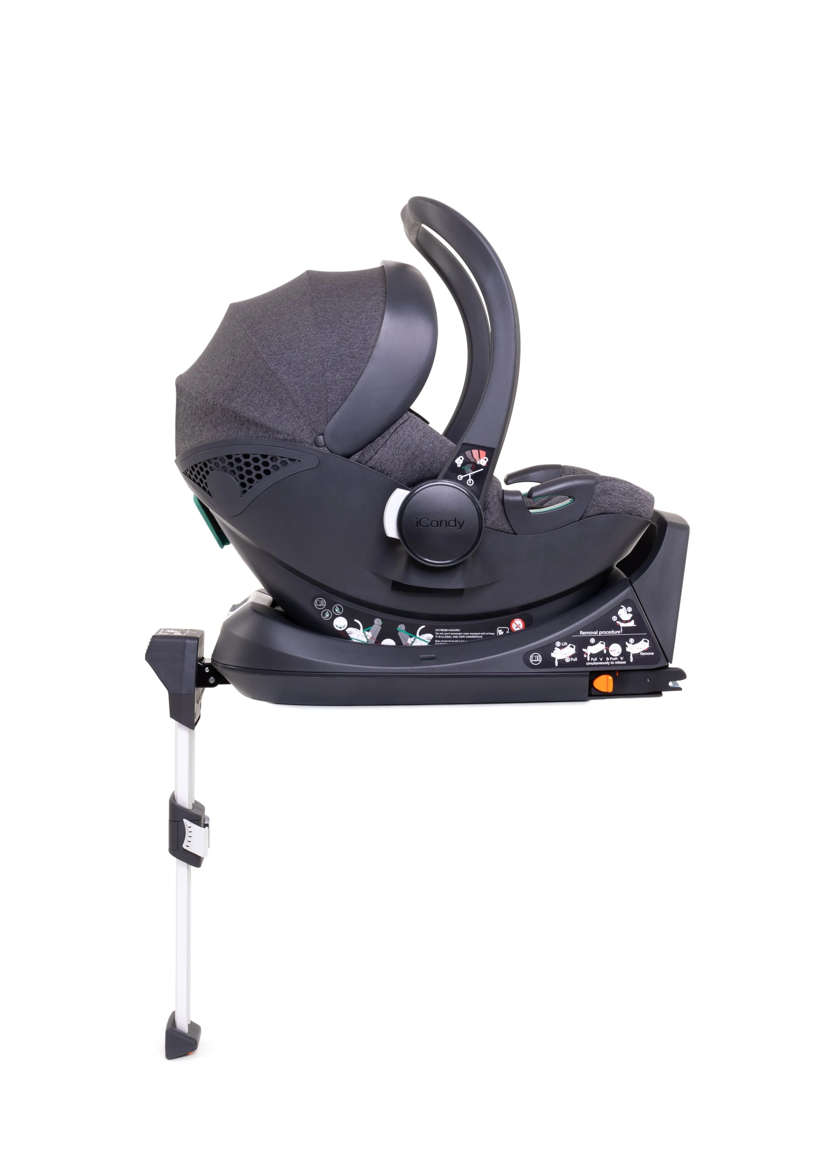 iCandy Orange 4 Pushchair with Cocoon Car Seat & Base - Jet Fossil Edition