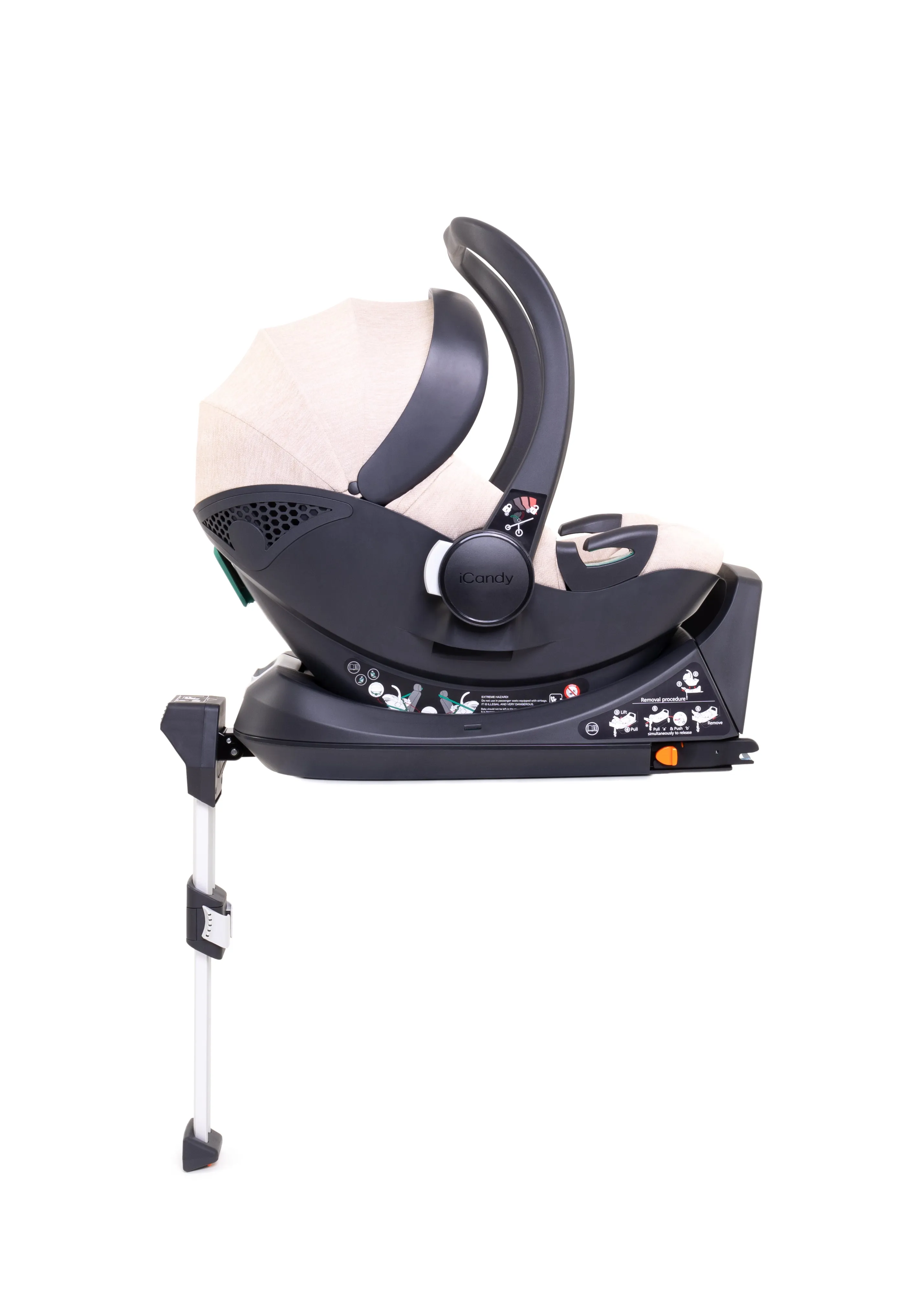 iCandy Orange 4 Pushchair with Cocoon Car Seat & Base - Jet Latte Edition