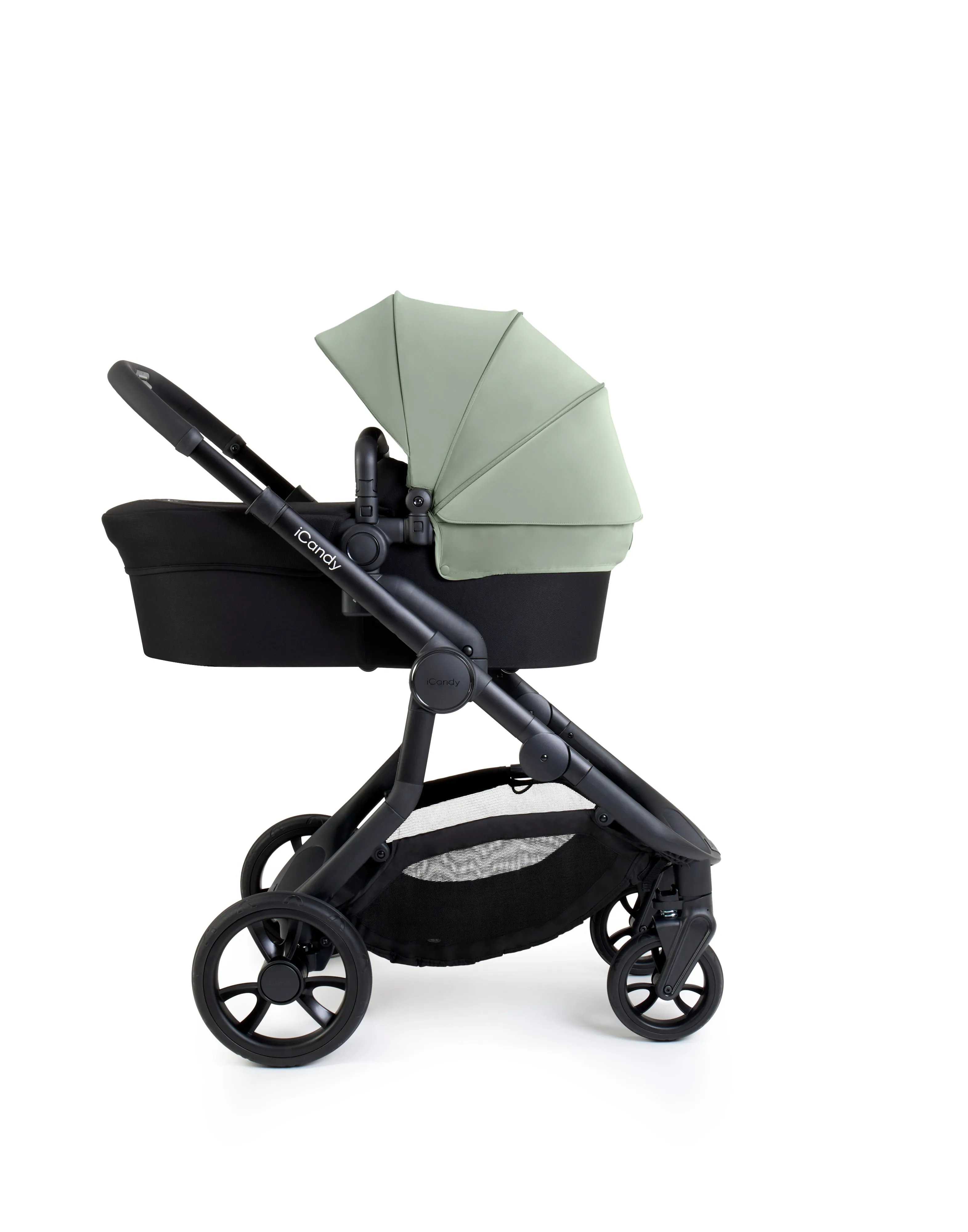 iCandy Orange 4 Pushchair with Cocoon Car Seat & Base - Jet Pistachio Edition