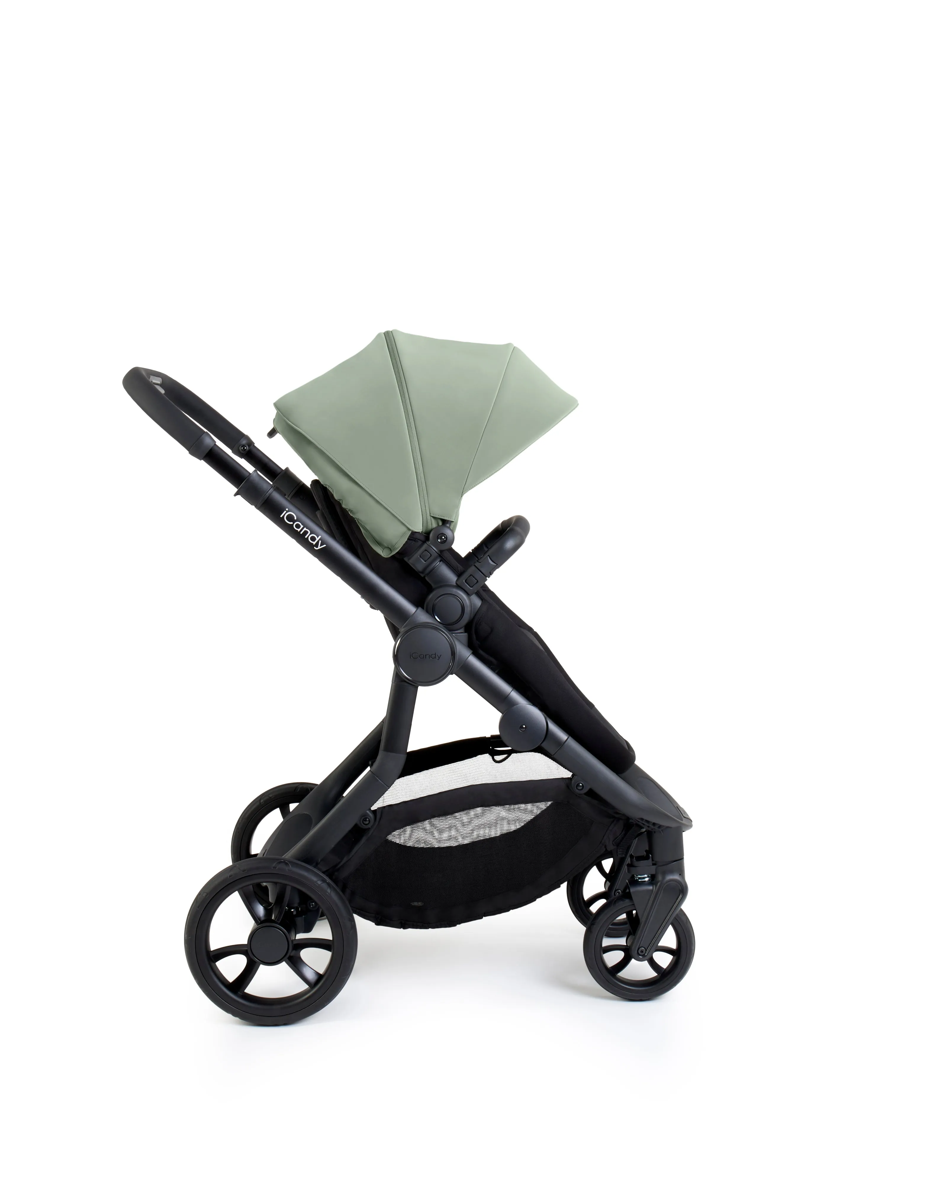 iCandy Orange 4 Pushchair with Cocoon Car Seat & Base - Jet Pistachio Edition