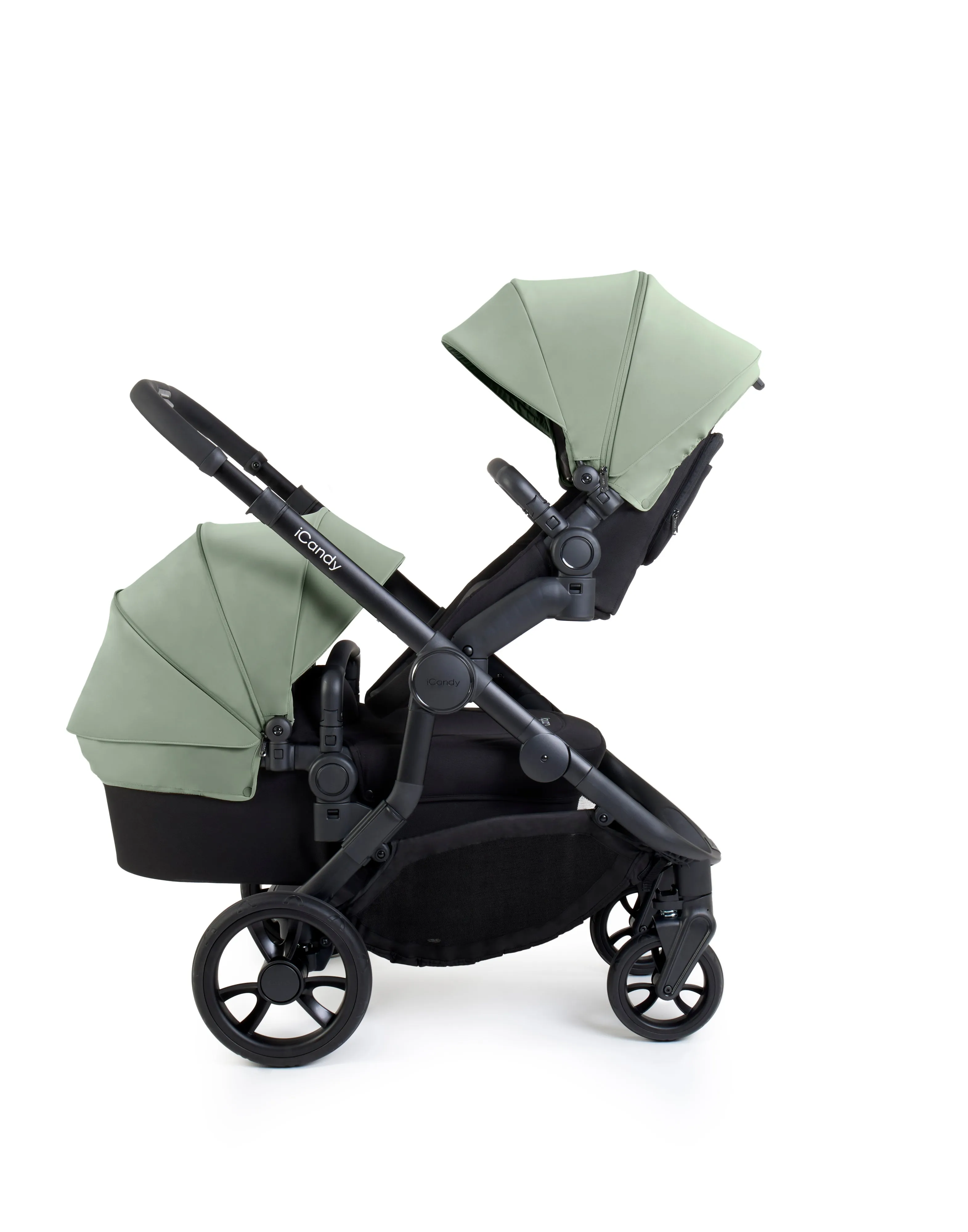 iCandy Orange 4 Pushchair with Cocoon Car Seat & Base - Jet Pistachio Edition