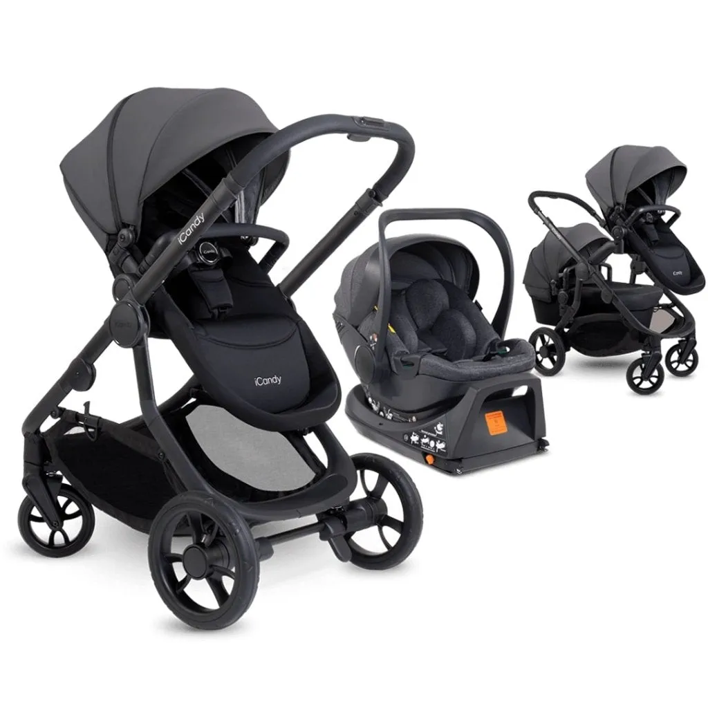 ICANDY Orange 4 Travel system with COCOON car seat - Jet (Fossil)