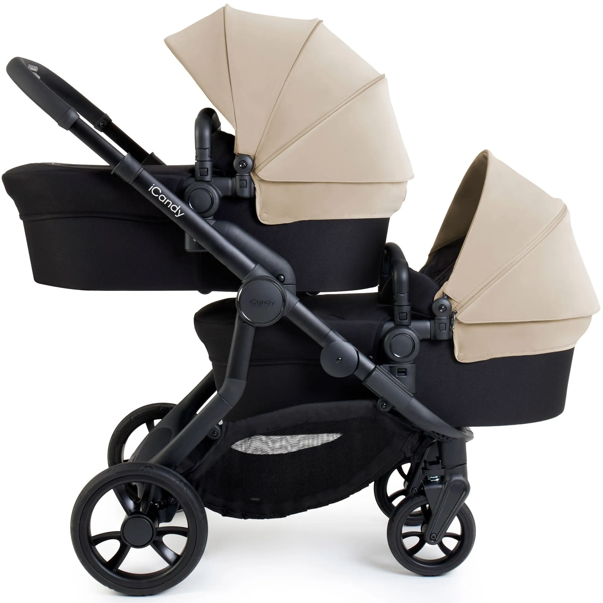 iCandy Orange 4 Twin Complete Cocoon Travel System in Latte