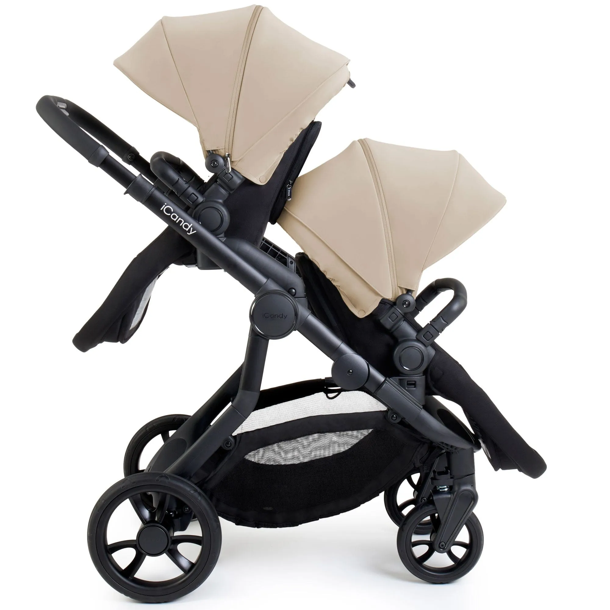 iCandy Orange 4 Twin Complete Cocoon Travel System in Latte