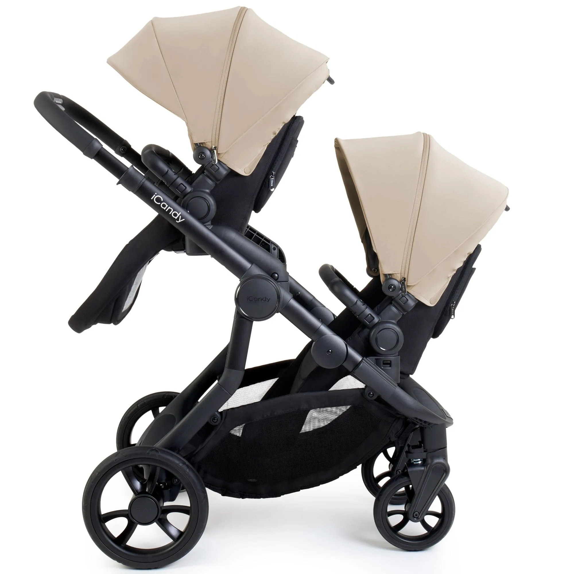 iCandy Orange 4 Twin Complete Cocoon Travel System in Latte