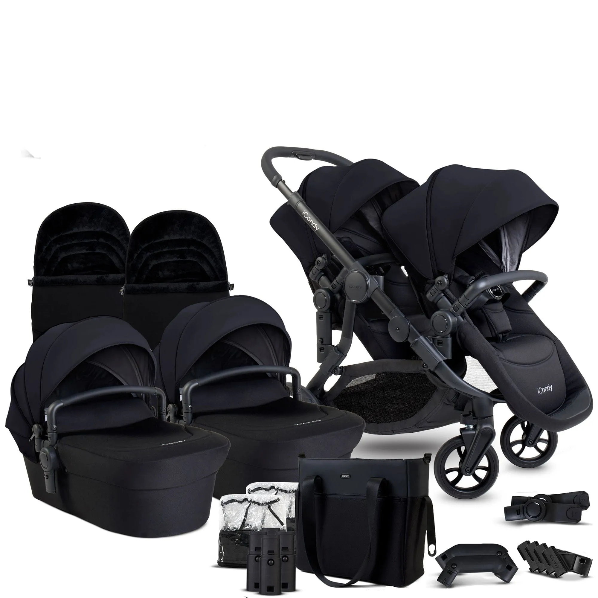 iCandy Orange 4 Twin Complete Set in Black Edition