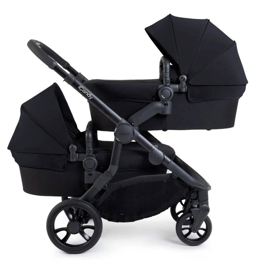 ICANDY Orange 4 Twin Travel system with Cocoon Car Seat - Black Edition