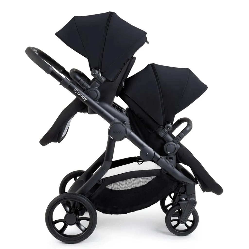 ICANDY Orange 4 Twin Travel system with Cocoon Car Seat - Black Edition