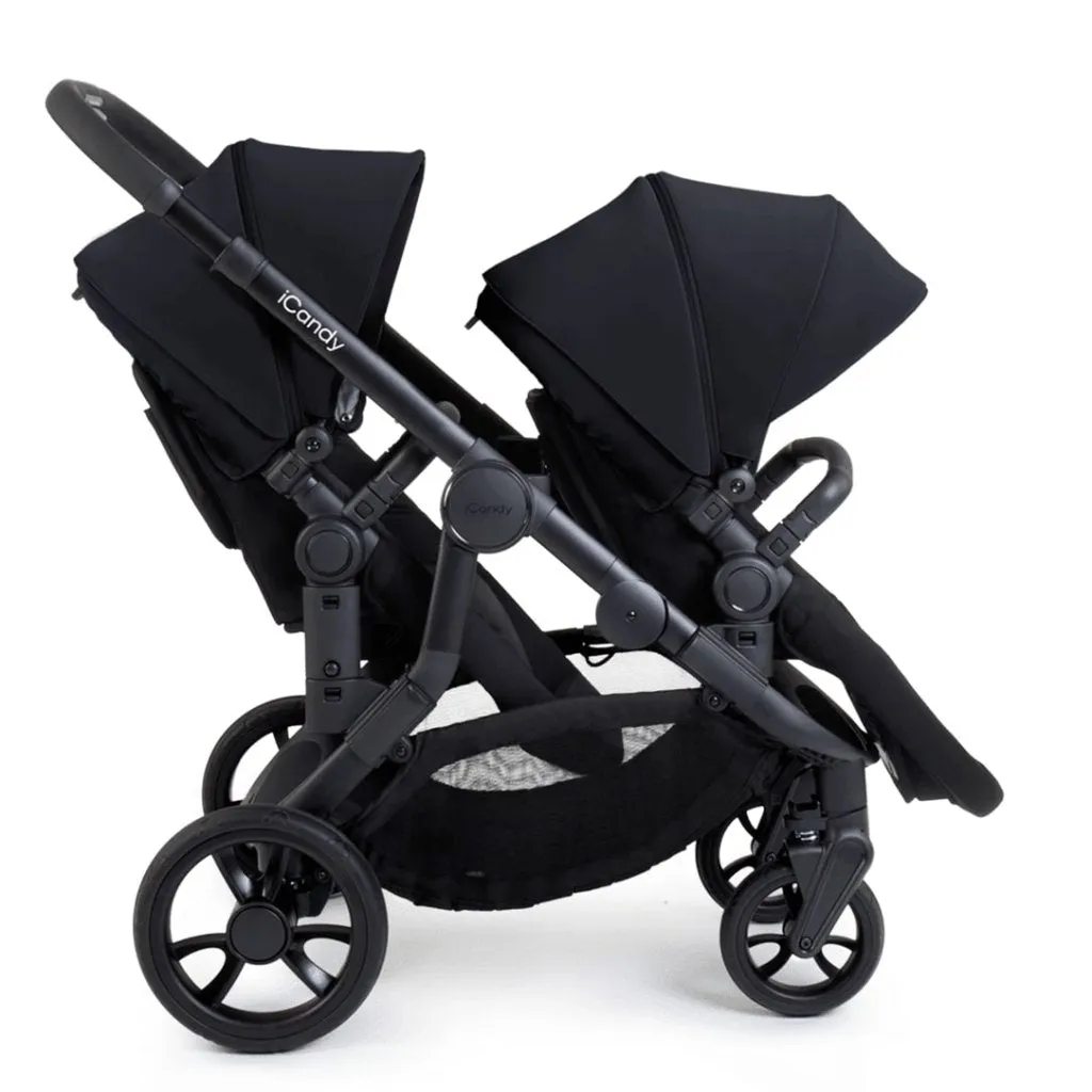 ICANDY Orange 4 Twin Travel system with Cocoon Car Seat - Black Edition