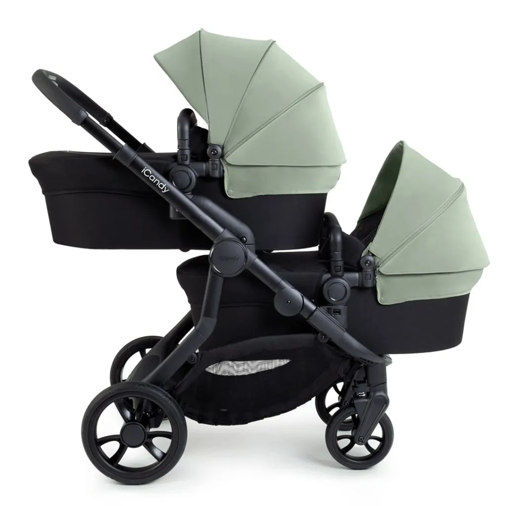 ICANDY Orange 4 Twin Travel system with Cocoon Car Seat - Pistachio