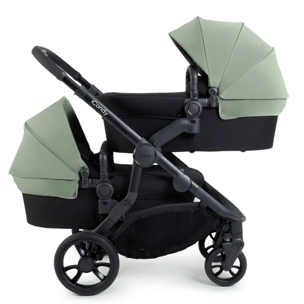 ICANDY Orange 4 Twin Travel system with Cocoon Car Seat - Pistachio