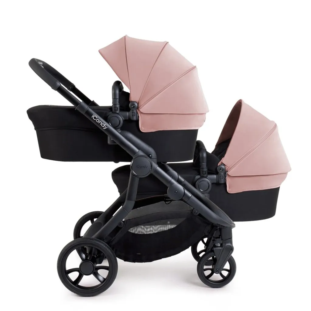 ICANDY Orange 4 Twin Travel system with Cocoon Car Seat - Rose