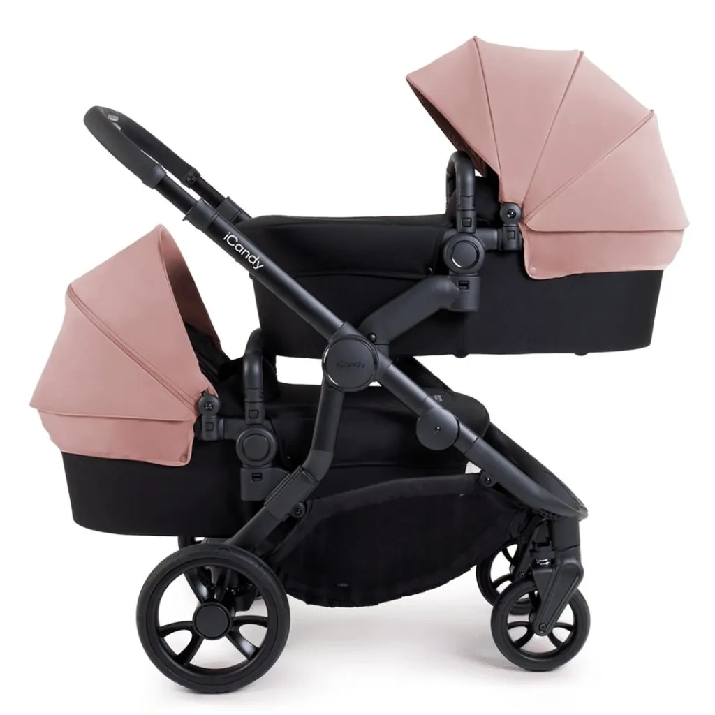 ICANDY Orange 4 Twin Travel system with Cocoon Car Seat - Rose