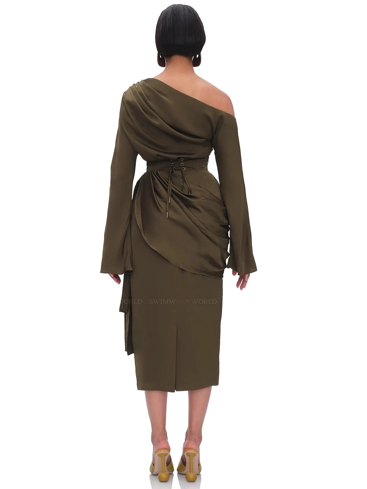 Ido Drape Midi Skirt
