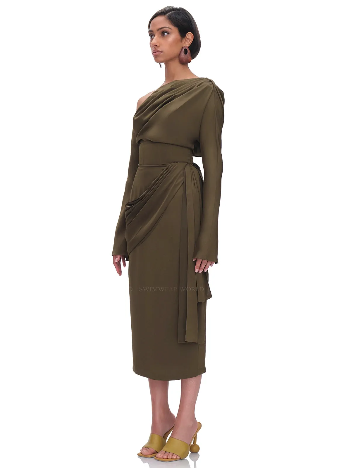 Ido Drape Midi Skirt