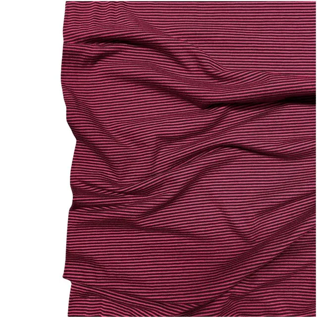 Jessica Viscose Jersey - Cerise Stripe