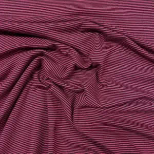 Jessica Viscose Jersey - Cerise Stripe