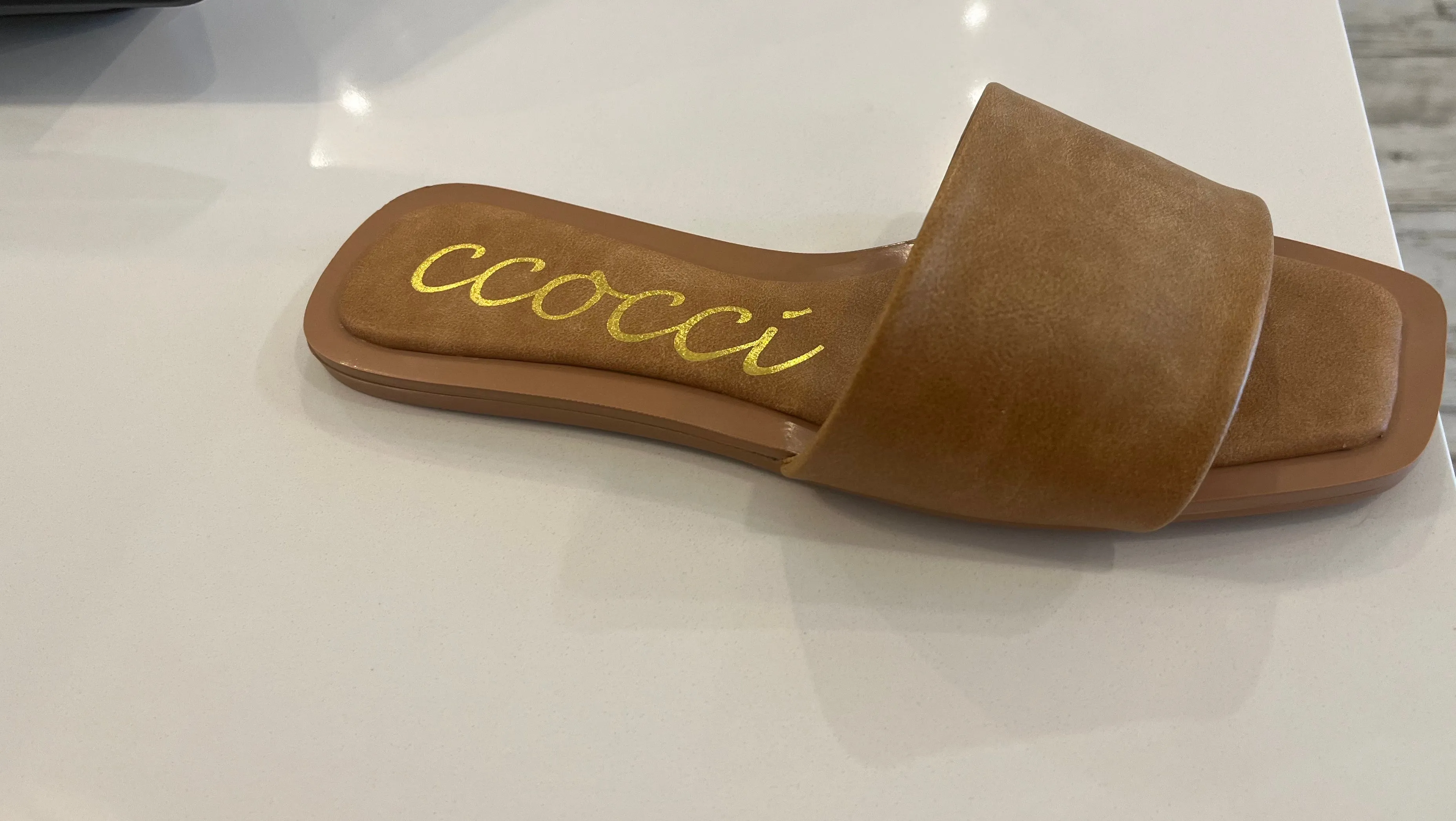 Kelly Leather Slide Sandals