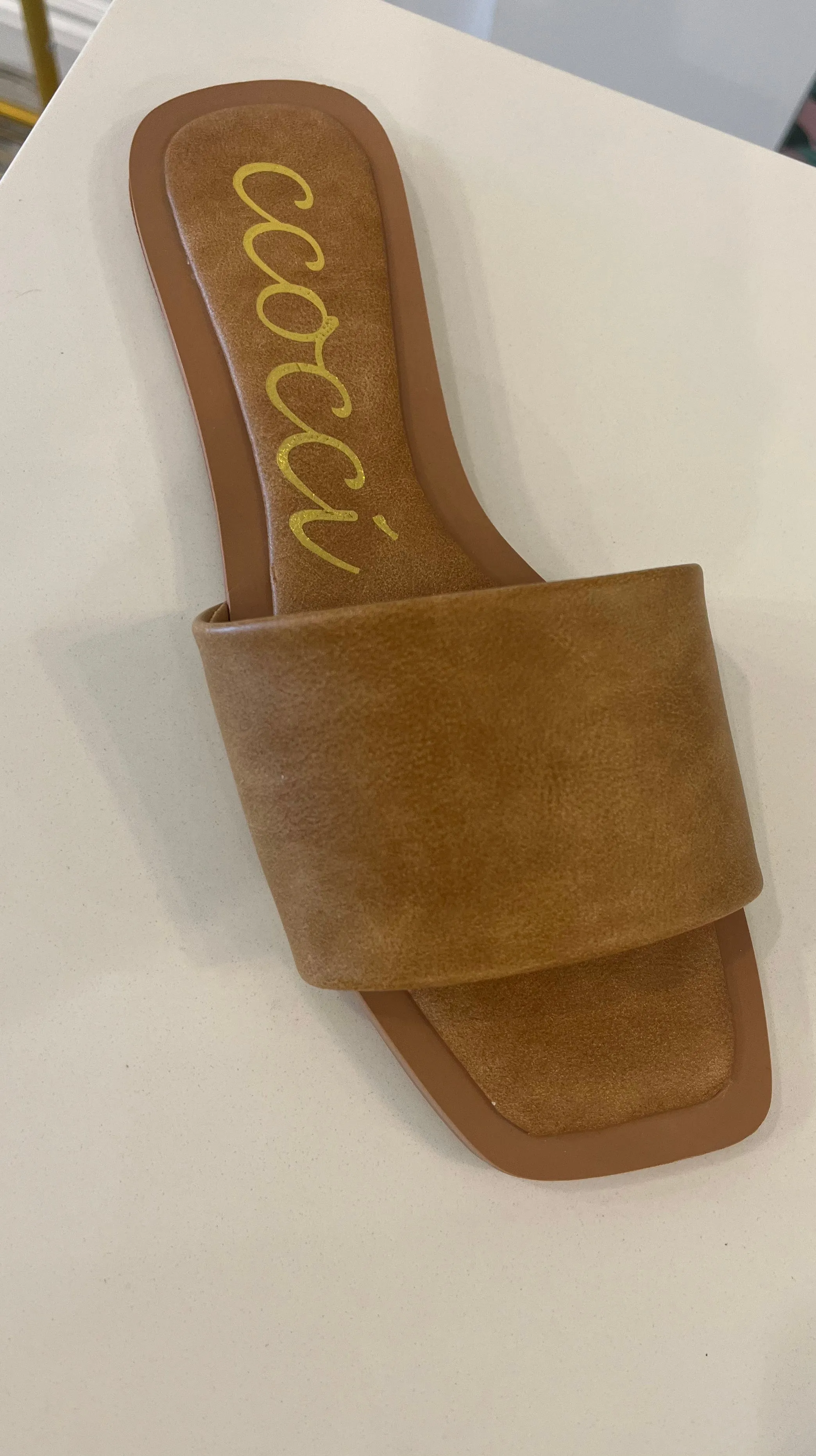 Kelly Leather Slide Sandals