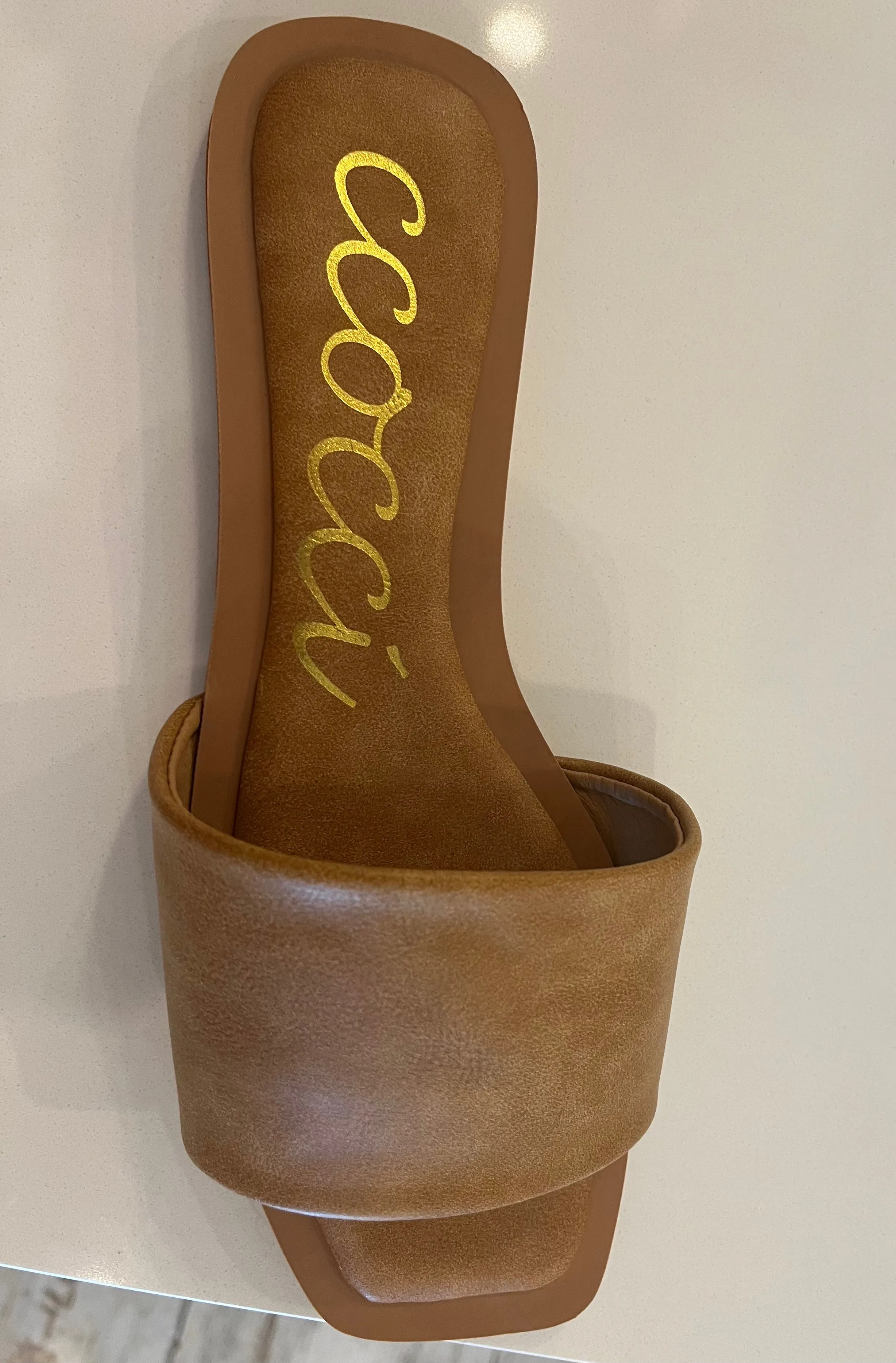 Kelly Leather Slide Sandals