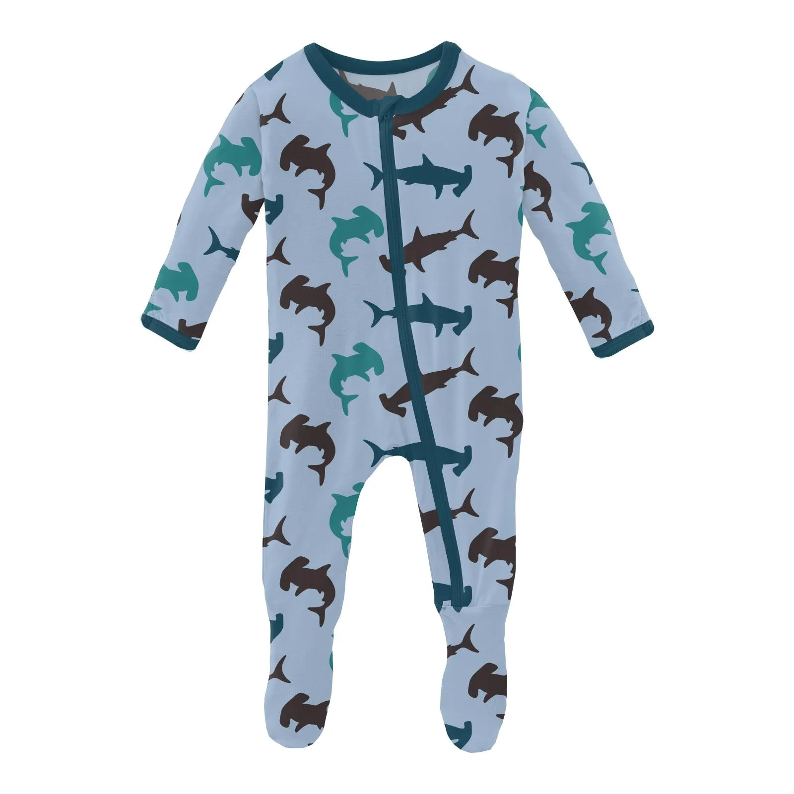 KicKee Pants Pond Hammerhead Footie with Zipper