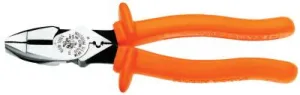 Klein Tools Insulated High-Leverage NE-Type Side Cutter Pliers, 9 1/4 in Length, D213-9NE-CR-INS