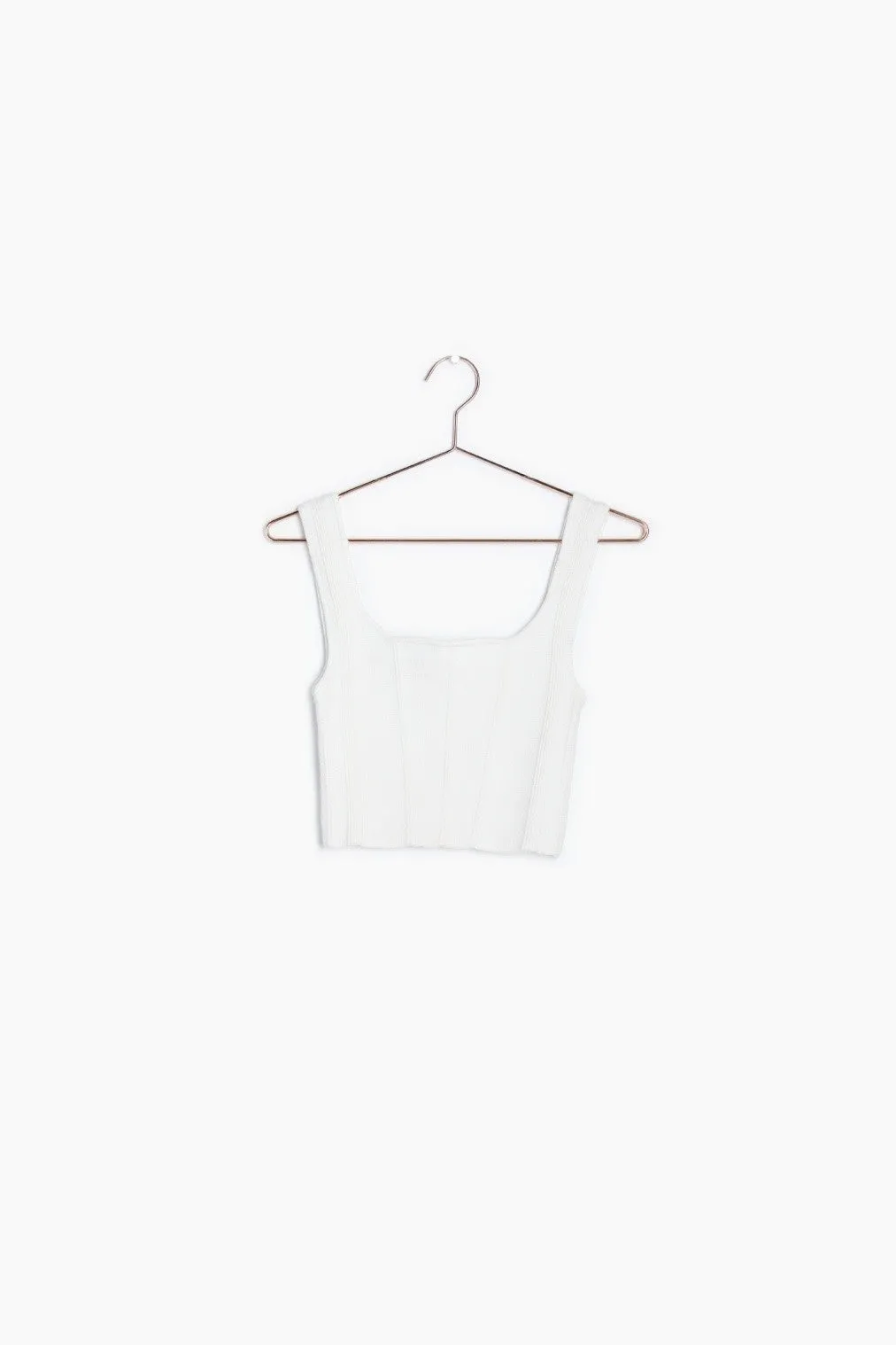 Knit Sleeveless Crop Top