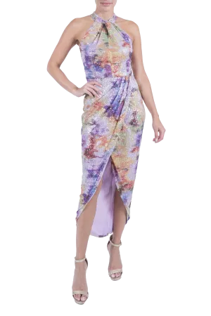 Knot Neck Tulip Hem Dress
