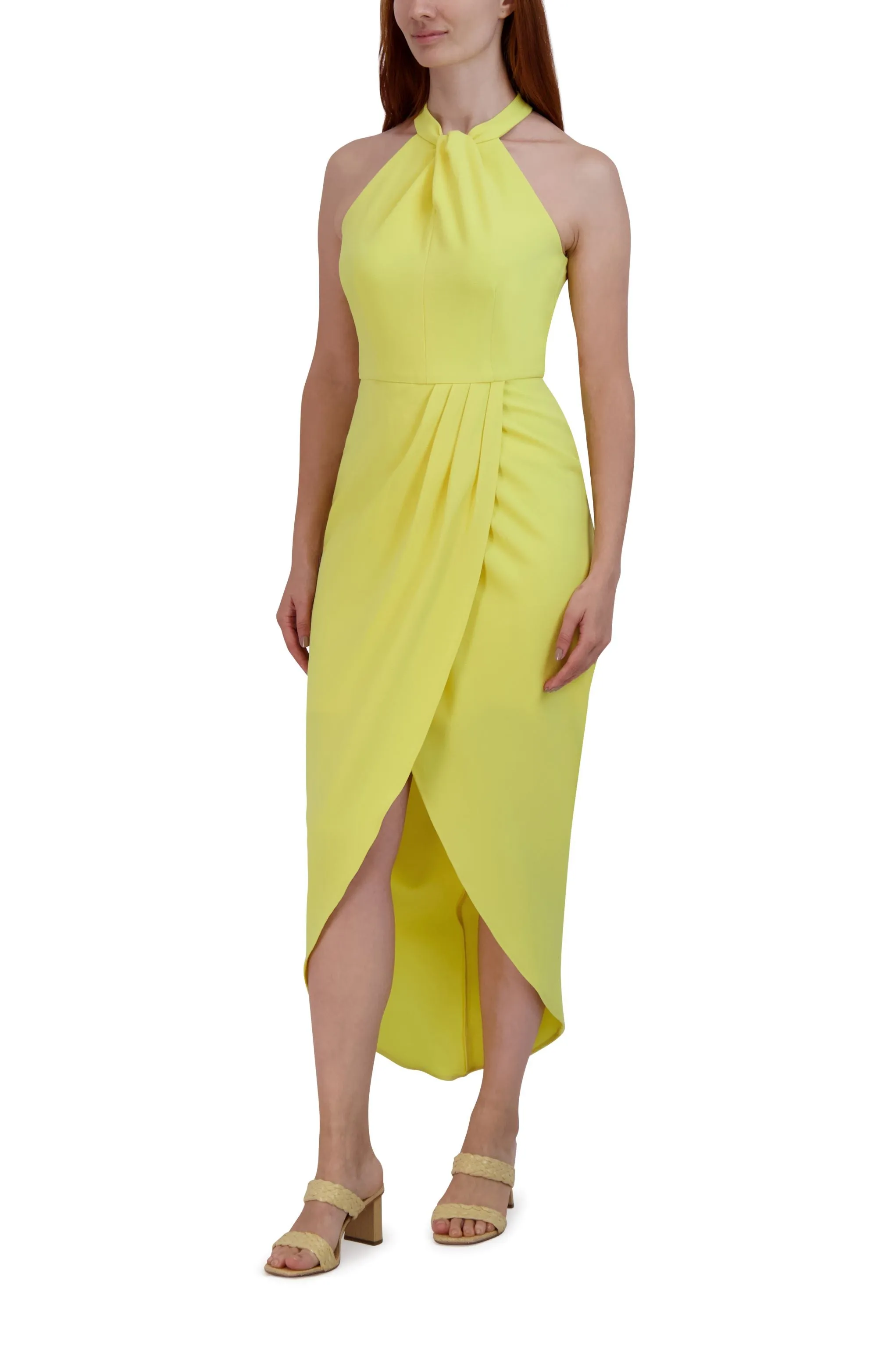 Knot Neck Tulip Hem Dress
