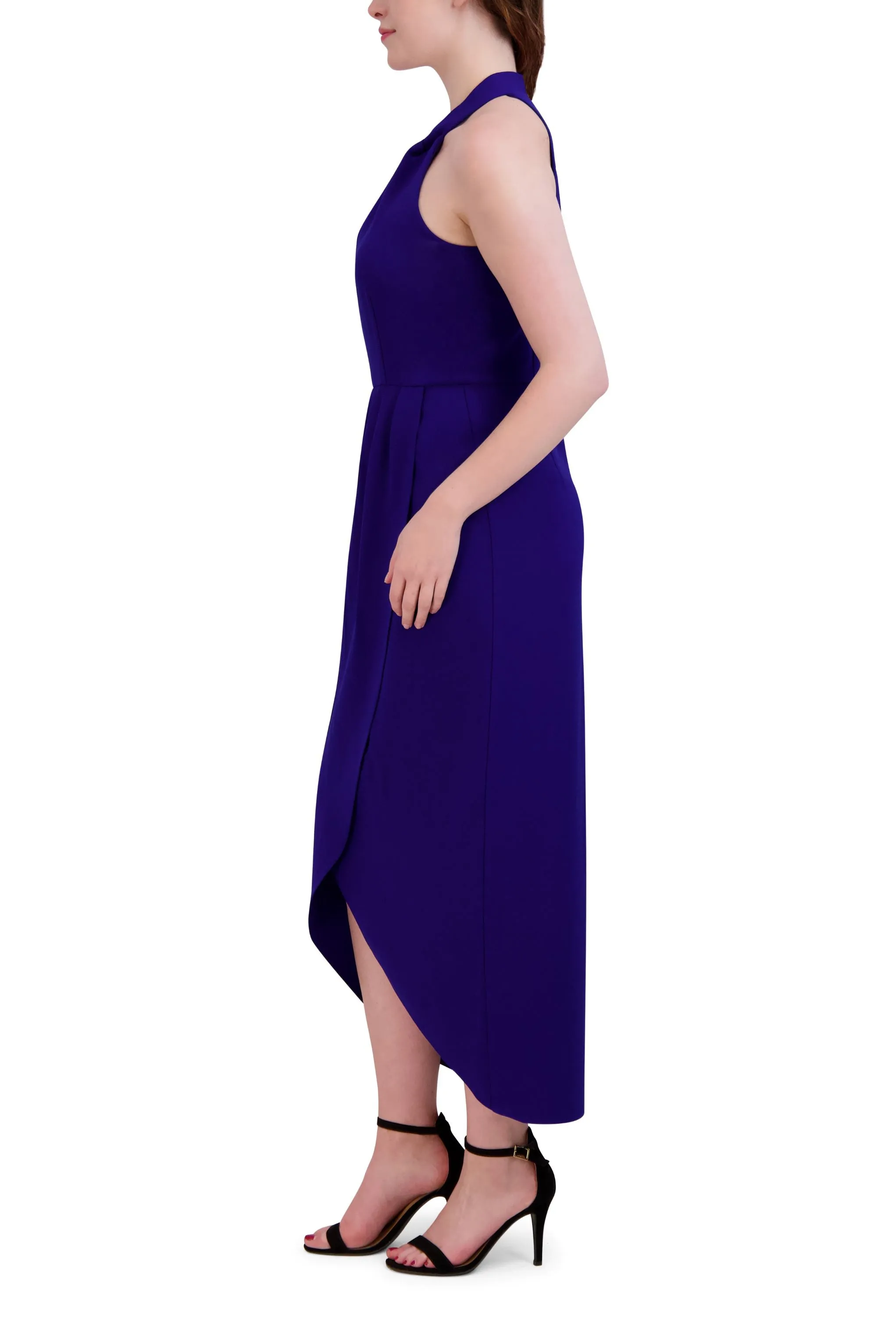 Knot Neck Tulip Hem Dress