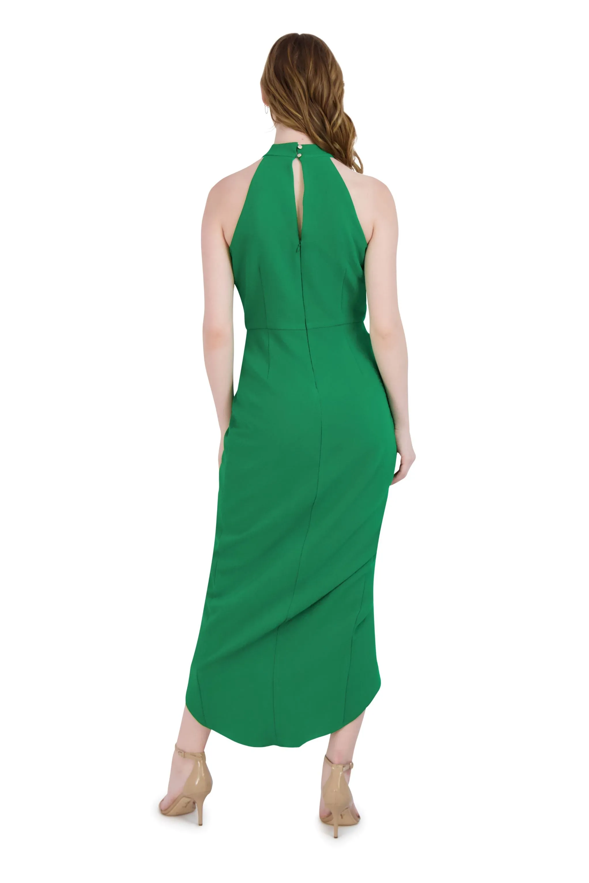 Knot Neck Tulip Hem Dress