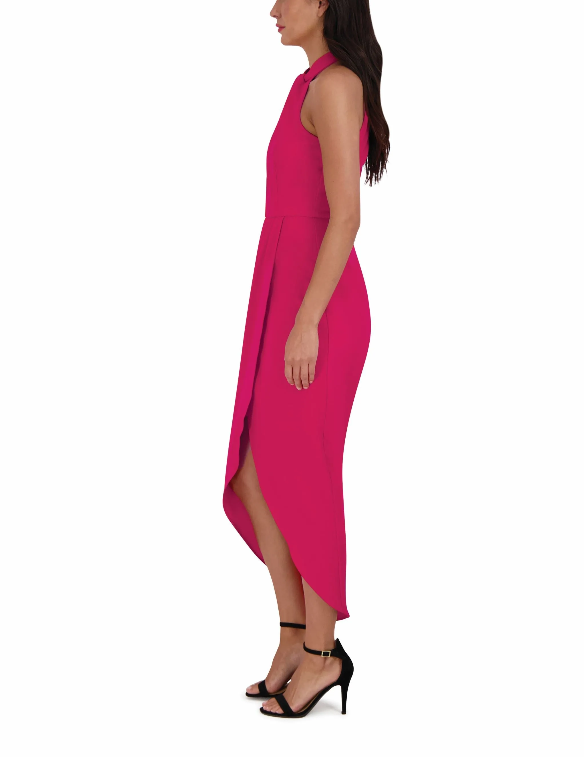 Knot Neck Tulip Hem Dress