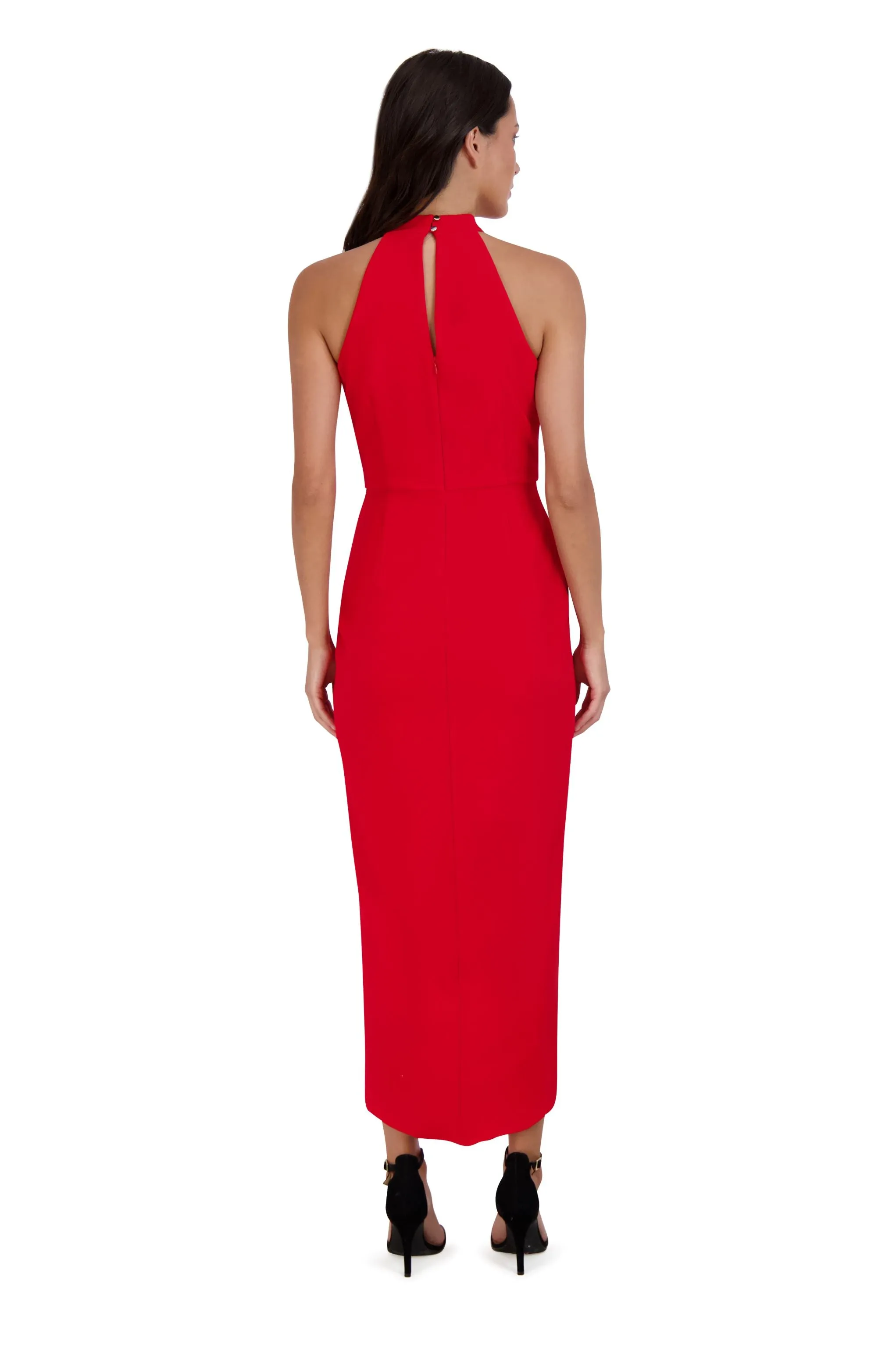 Knot Neck Tulip Hem Dress