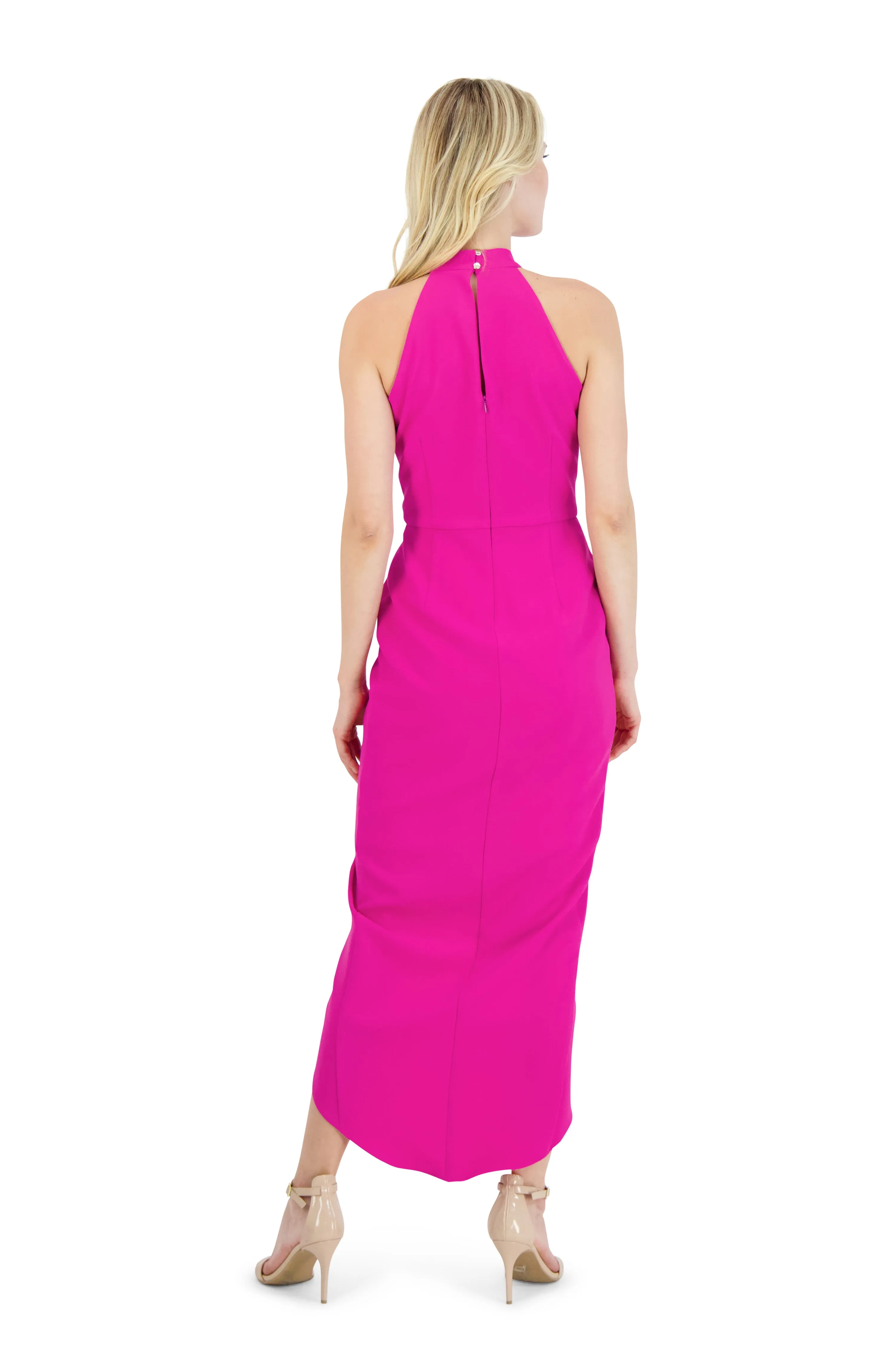 Knot Neck Tulip Hem Dress