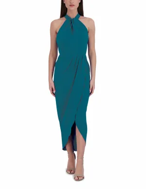Knot Neck Tulip Hem Dress
