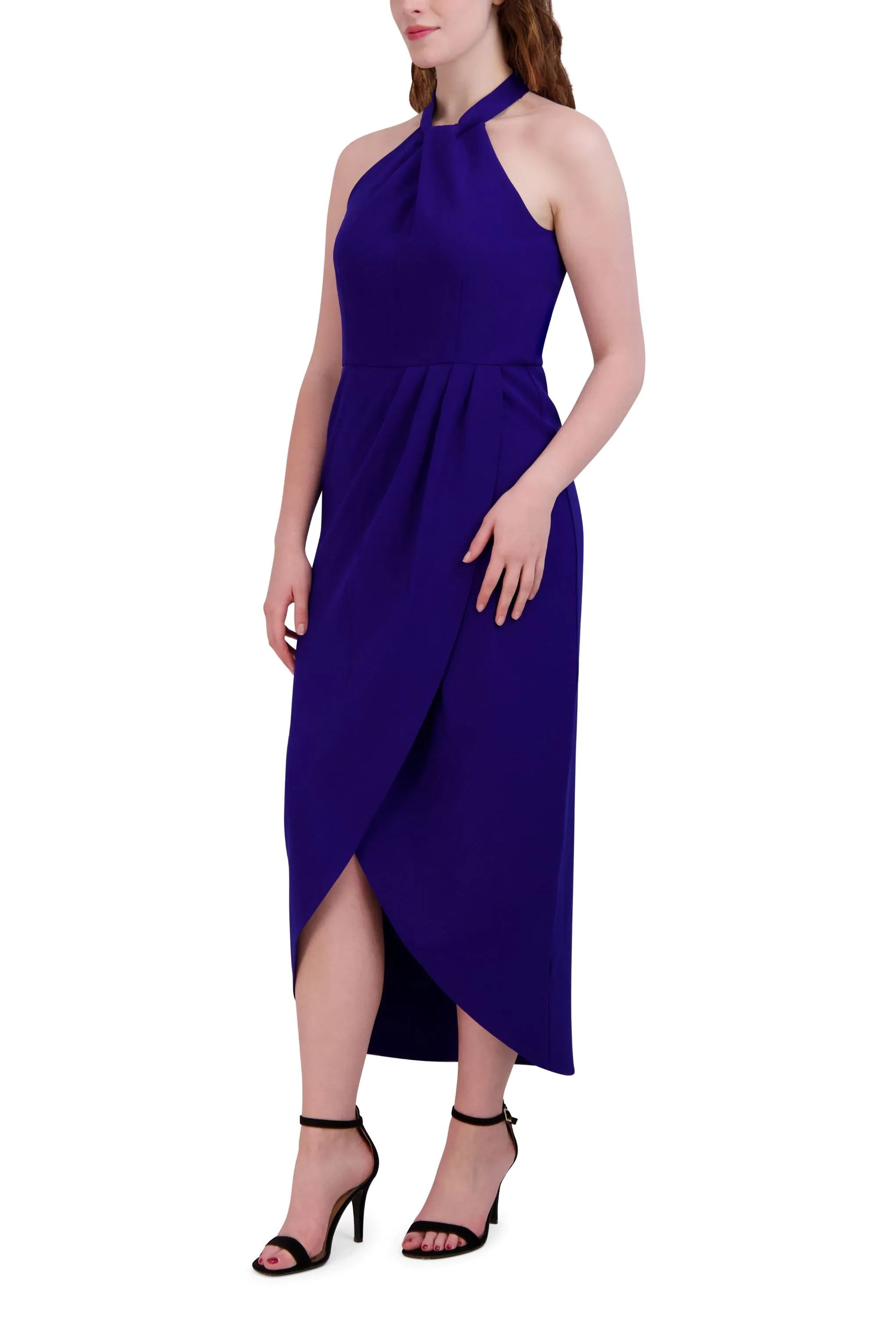 Knot Neck Tulip Hem Dress