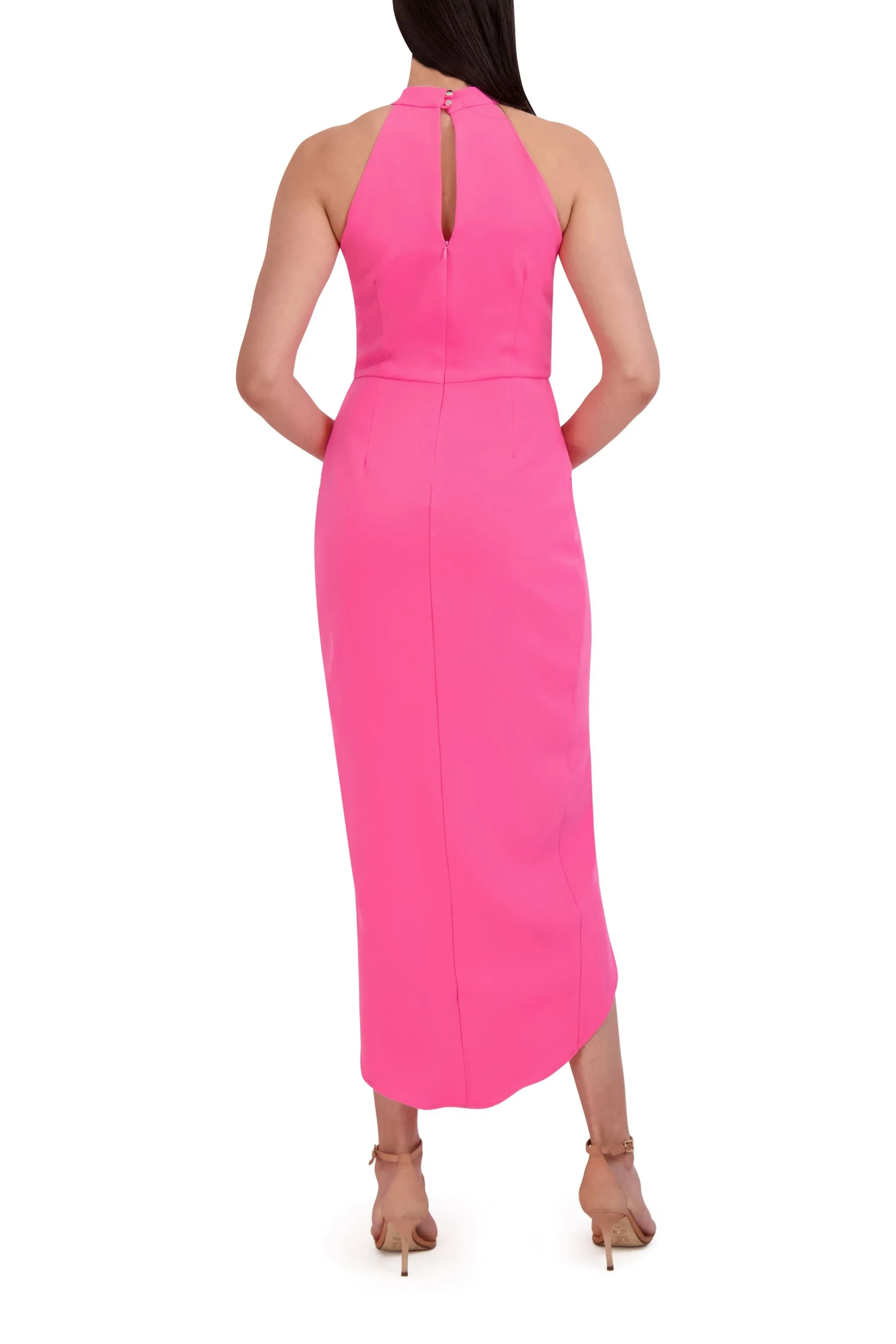 Knot Neck Tulip Hem Dress